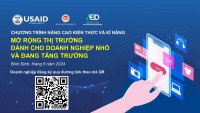 Thư mời tham gia chương trình nâng cao kiến thức và kỹ năng mở rộng thị trường cho doanh nghiệp nhỏ tỉnh Bình Định