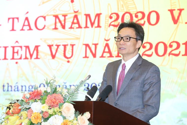 Phó Thủ tướng Vũ Đức Đam phát biểu chỉ đạo tại Hội nghị. Nguồn mic gov vn